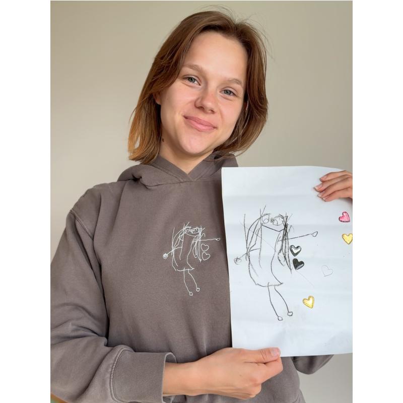 Výšivka detskej kresby - Detská Veľkosť